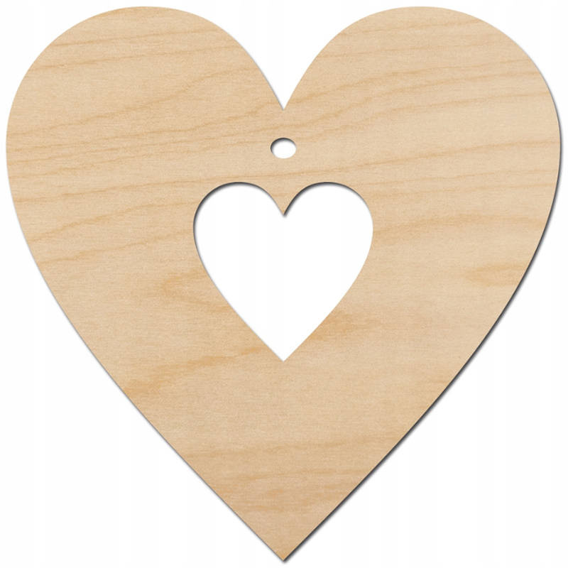 LoveArt Herz Anhänger aus Holz- Mit persönlicher Gravur
