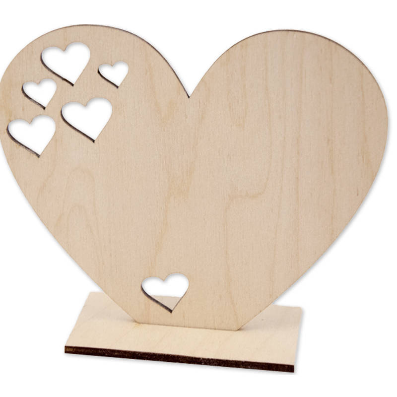 LoveArt Holzherz auf Ständer- Mit persönlicher Gravur