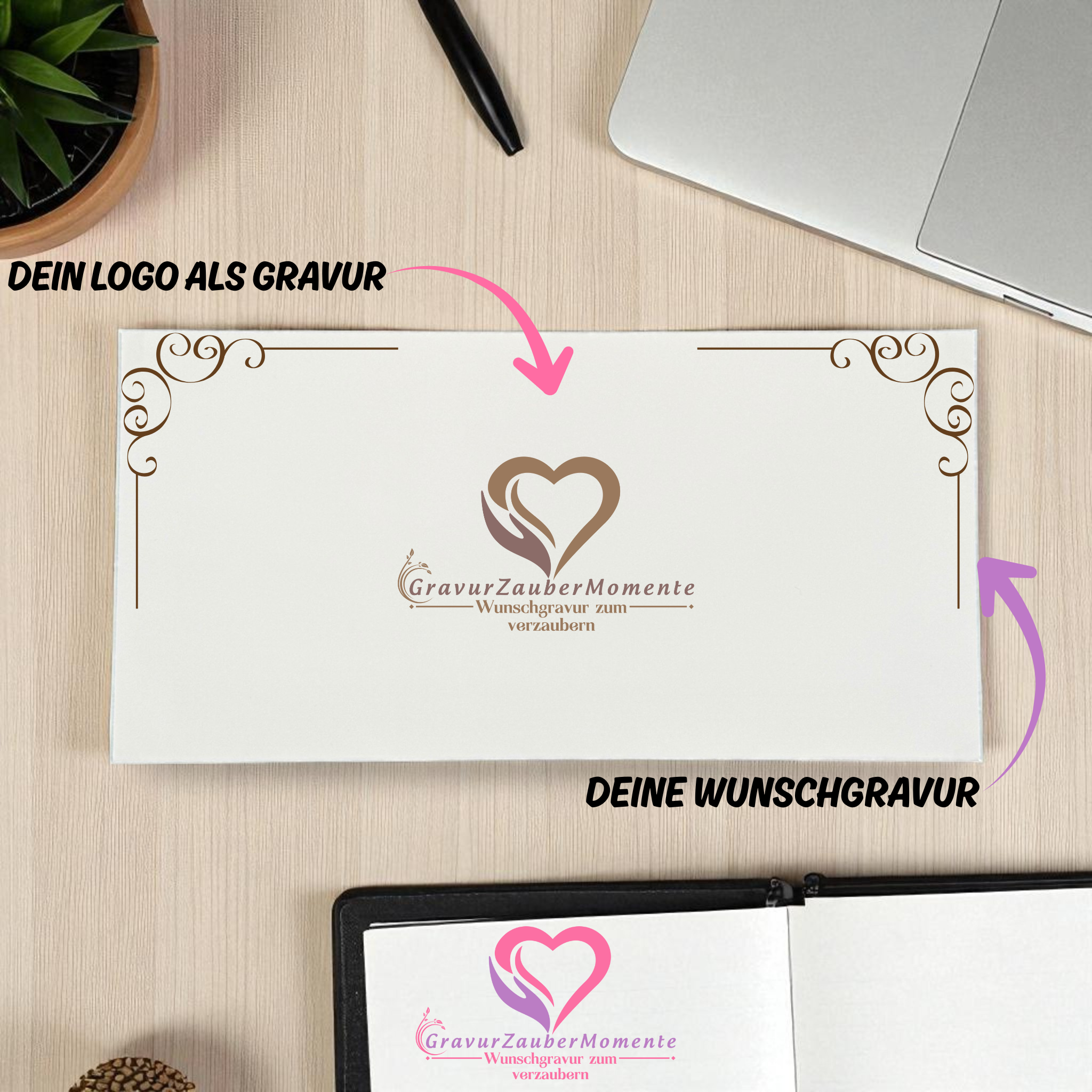 Hochwertig personalisierte Einladungsumschläge